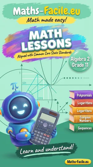 Book cover: Grade 11 – Algebra 2 Math Lessons