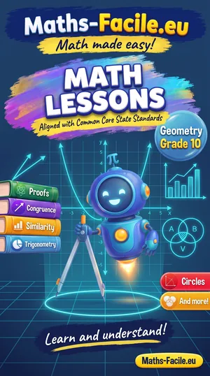 Book cover: Grade 10 – Geometry Math Lessons