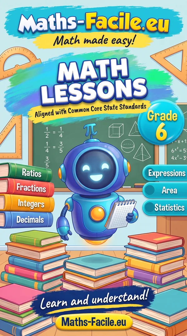 Book cover: Grade 6 Math Lessons