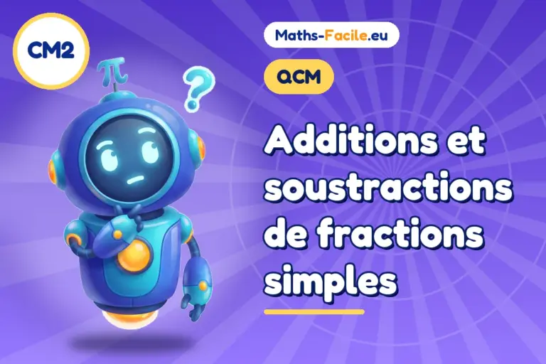 QCM de maths CM2 : QCM de maths CM2