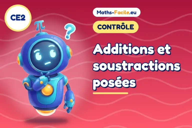 Contrôle de maths CE2 : contrôle de maths CE2