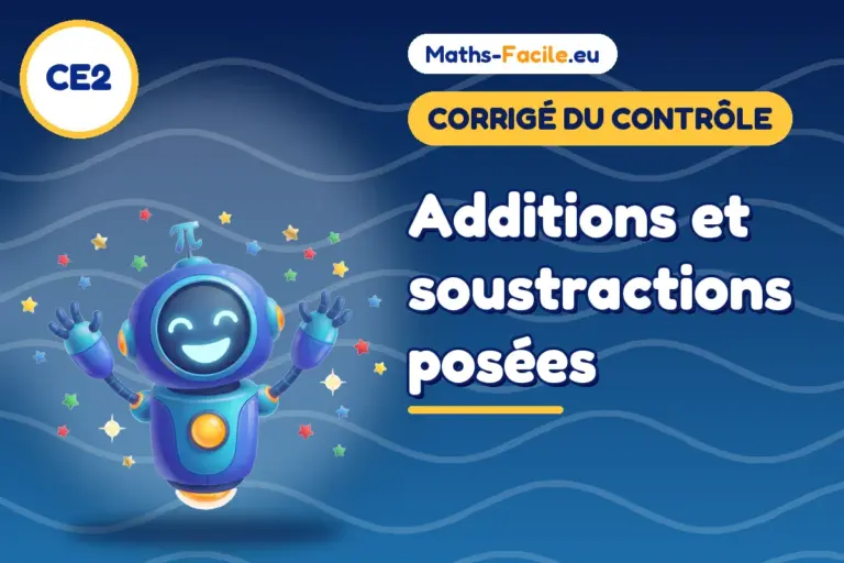 Corrigé du contrôle de maths CE2 : corrigé du contrôle de maths CE2