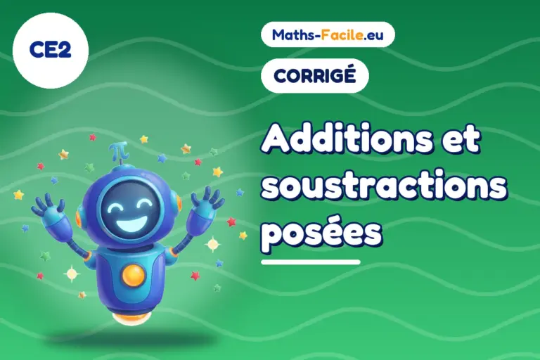 Corrigé des exercices de maths CE2 : corrigé des exercices de maths CE2