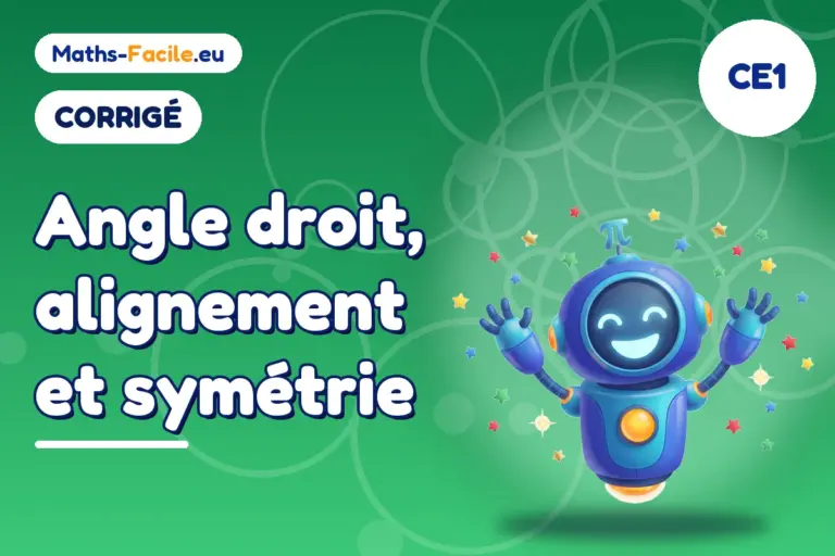 Corrigé des exercices de maths CE1 : corrigé des exercices de maths CE1