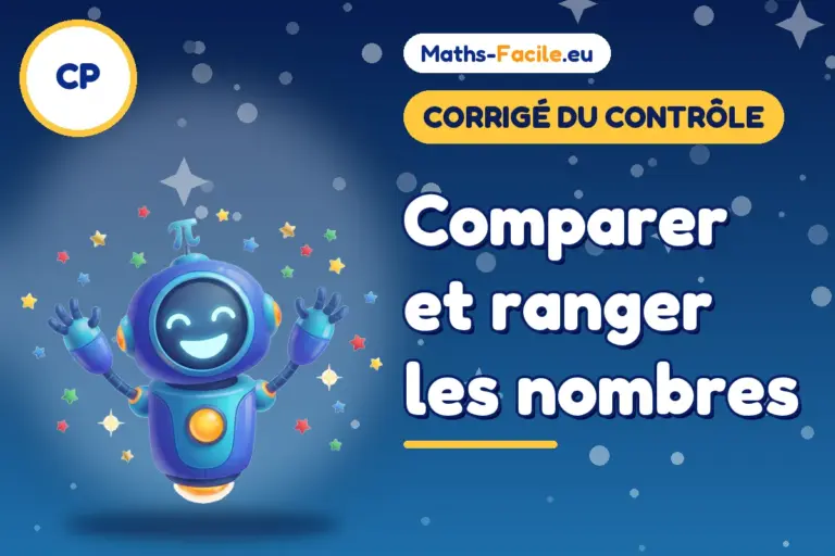 Corrigé du contrôle de maths CP : corrigé du contrôle de maths CP