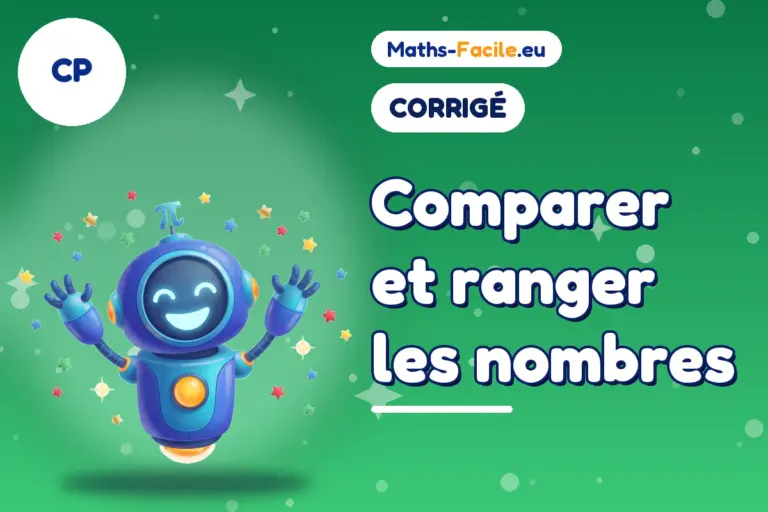 Corrigé des exercices de maths CP : corrigé des exercices de maths CP