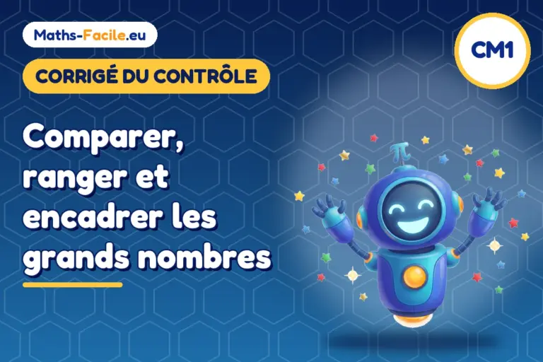 Corrigé du contrôle de maths CM1 : corrigé du contrôle de maths CM1