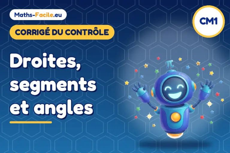 Corrigé du contrôle de maths CM1 : corrigé du contrôle de maths CM1