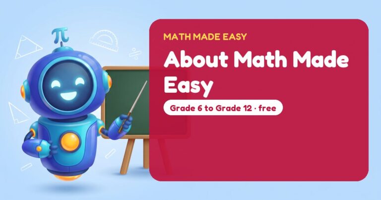 About Math Made Easy – Mathbot, the Math Made Easy robot coach