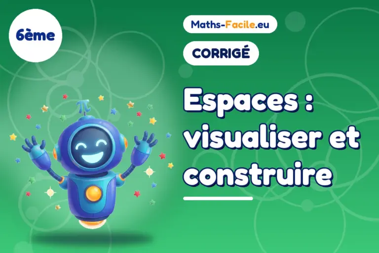 Corrigé des exercices de maths 6ème : Espaces