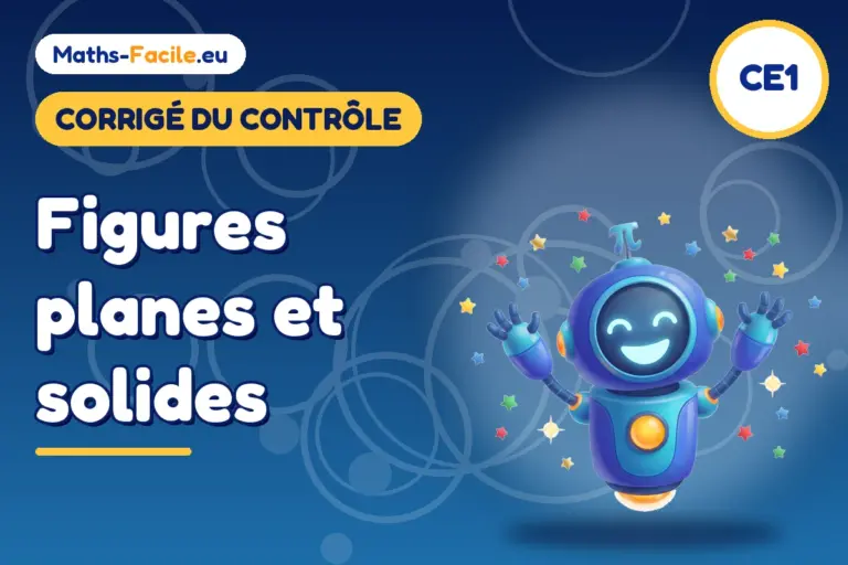 Corrigé du contrôle de maths CE1 : corrigé du contrôle de maths CE1