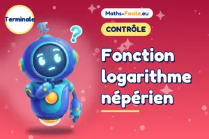 Fonction logarithme népérien : contrôle de maths Terminale