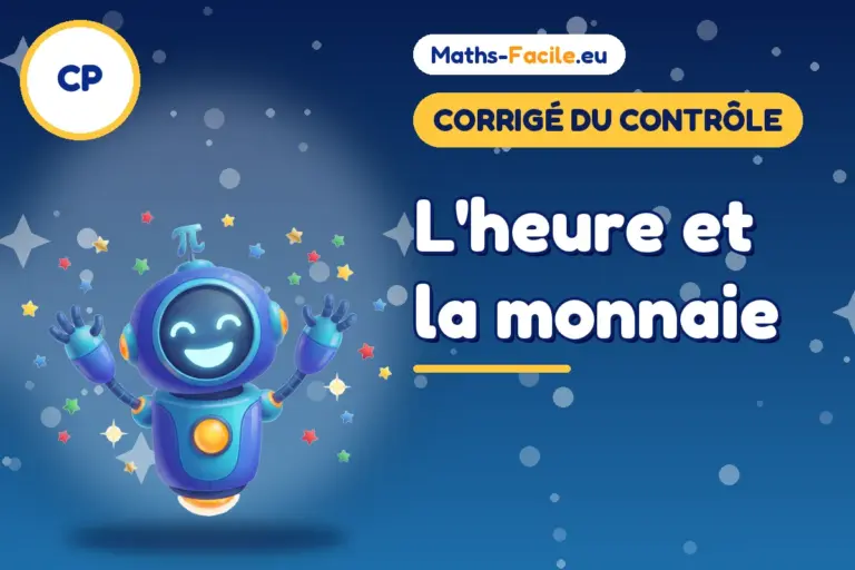 Corrigé du contrôle de maths CP : corrigé du contrôle de maths CP