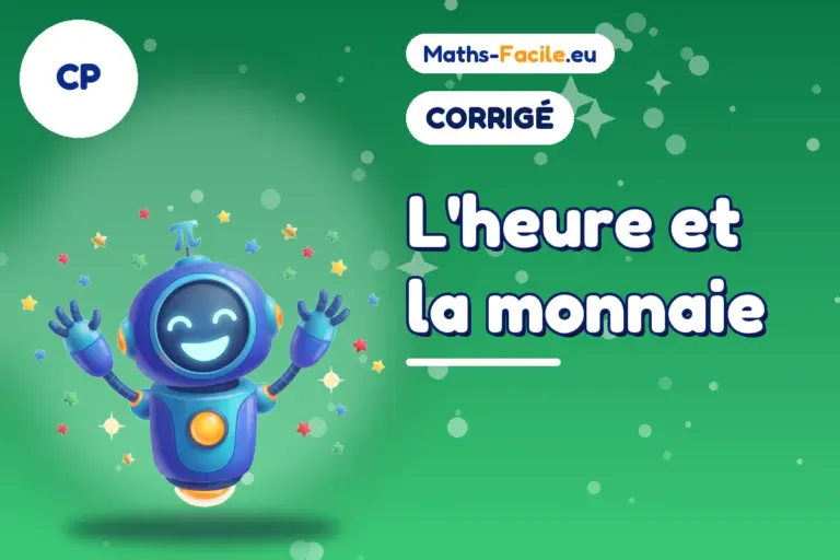 Corrigé des exercices de maths CP : corrigé des exercices de maths CP