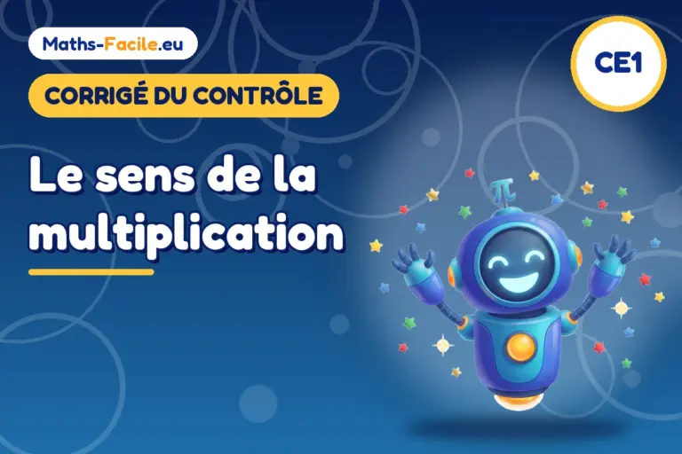 Corrigé du contrôle de maths CE1 : corrigé du contrôle de maths CE1