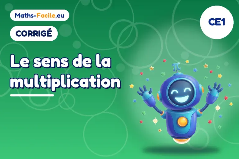 Corrigé des exercices de maths CE1 : corrigé des exercices de maths CE1