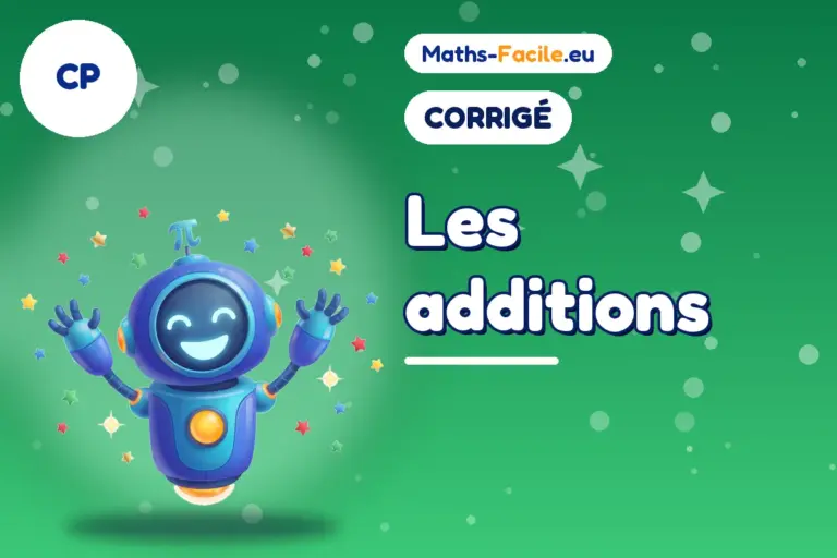 Corrigé des exercices de maths CP : corrigé des exercices de maths CP