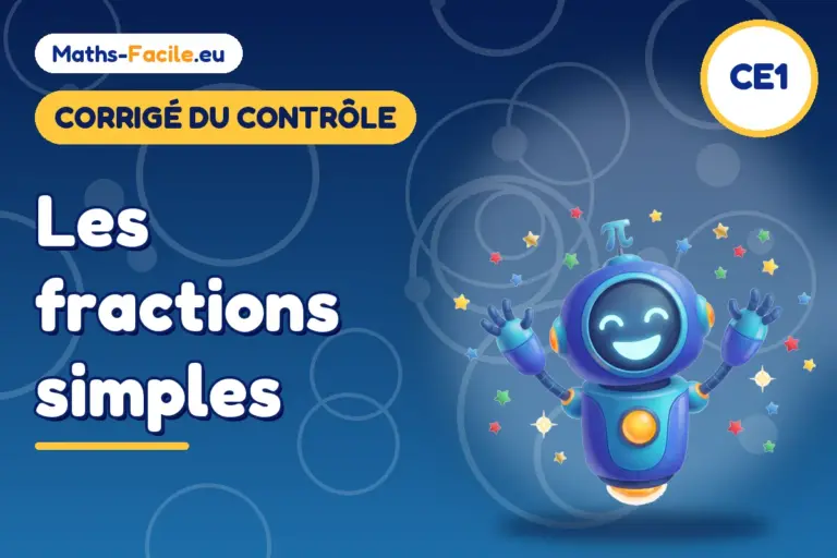 Corrigé du contrôle de maths CE1 : corrigé du contrôle de maths CE1