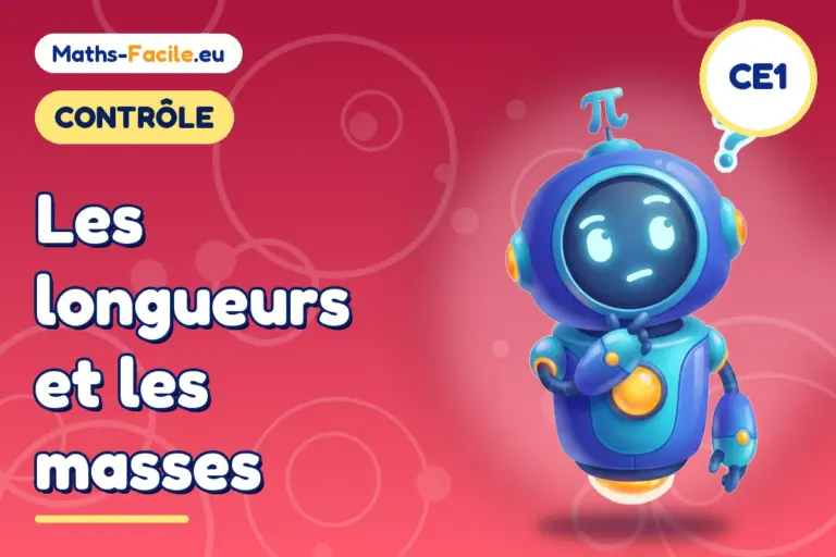 Contrôle de maths CE1 : contrôle de maths CE1