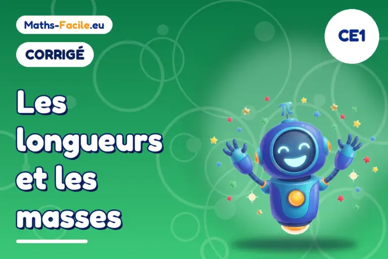 Corrigé des exercices de maths CE1 : corrigé des exercices de maths CE1