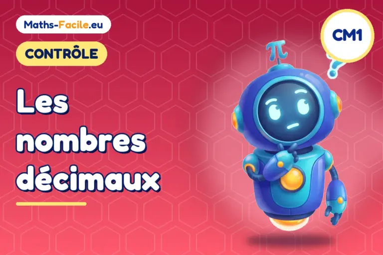 Contrôle de maths CM1 : contrôle de maths CM1