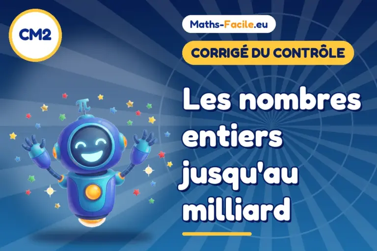 Corrigé du contrôle de maths CM2 : corrigé du contrôle de maths CM2