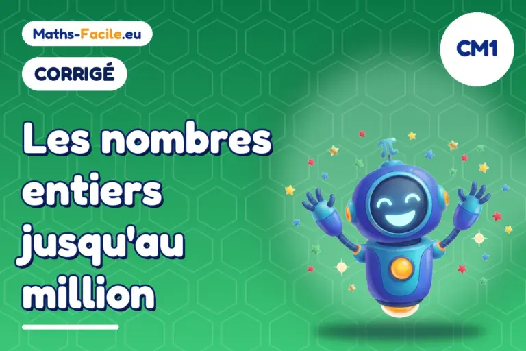Corrigé des exercices de maths CM1 : corrigé des exercices de maths CM1