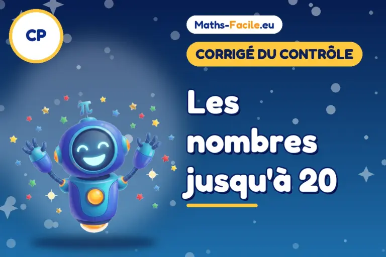Corrigé du contrôle de maths CP : corrigé du contrôle de maths CP