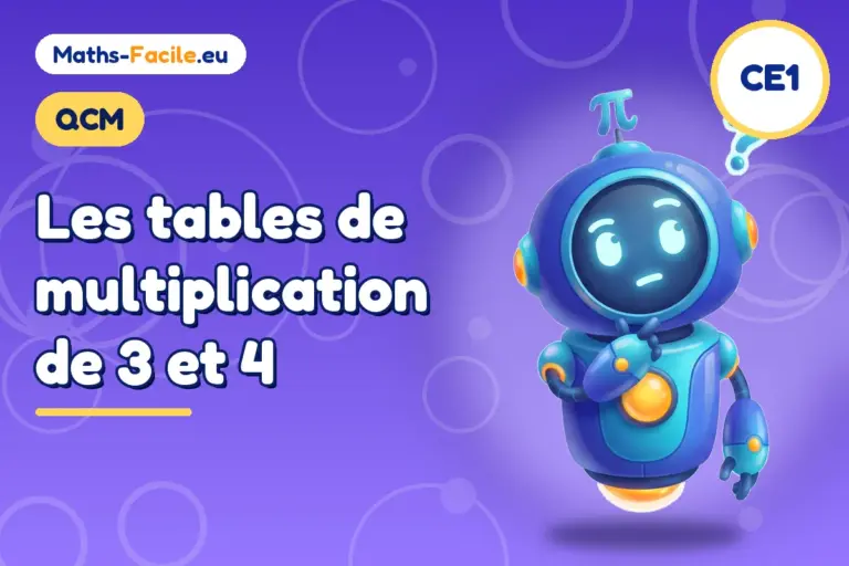 QCM de maths CE1 : QCM de maths CE1