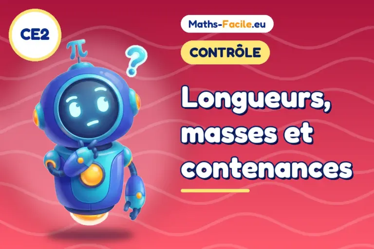 Contrôle de maths CE2 : contrôle de maths CE2