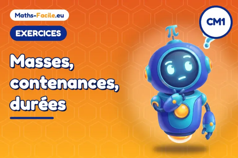 Exercices de maths CM1 : exercices de maths CM1