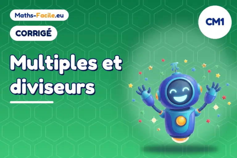 Corrigé des exercices de maths CM1 : corrigé des exercices de maths CM1