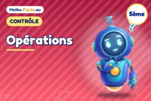 Contrôle de maths 5ème : Opérations