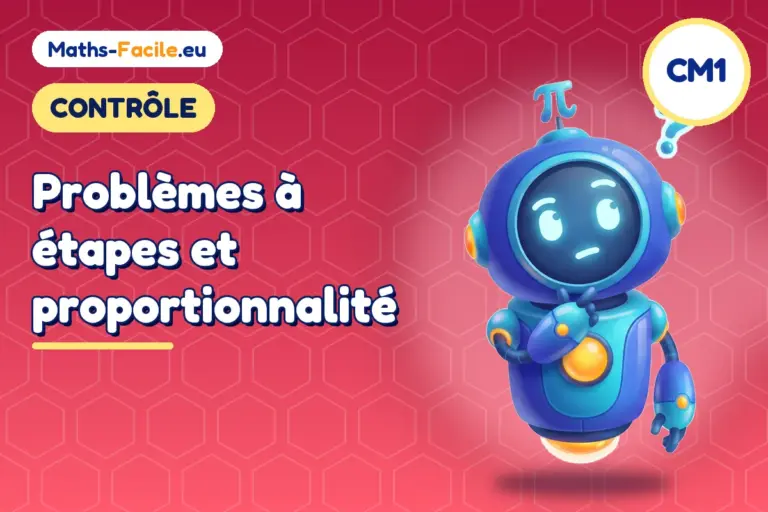 Contrôle de maths CM1 : contrôle de maths CM1