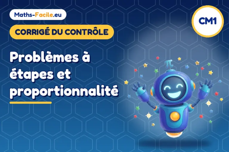 Corrigé du contrôle de maths CM1 : corrigé du contrôle de maths CM1