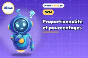 QCM de maths 4ème : Proportionnalité et pourcentages
