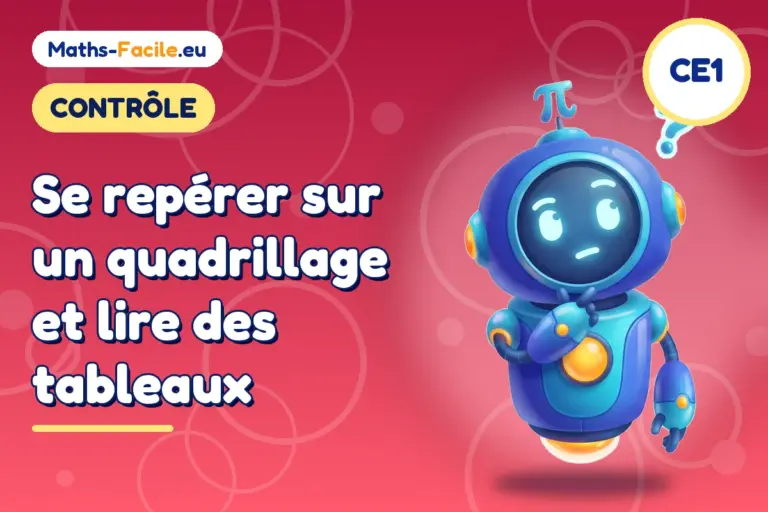 Contrôle de maths CE1 : contrôle de maths CE1