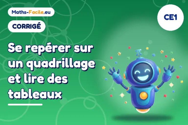 Corrigé des exercices de maths CE1 : corrigé des exercices de maths CE1