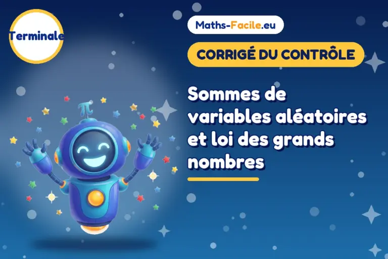 Corrigé du contrôle de maths Terminale : corrigé du contrôle de maths Terminale