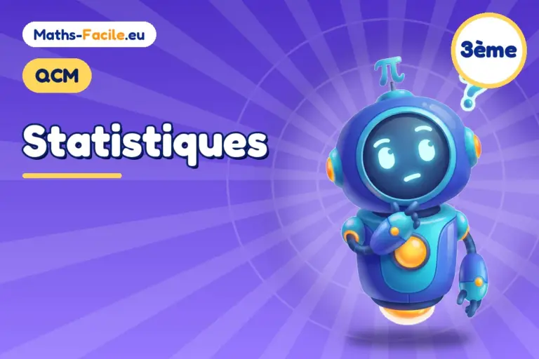 QCM de maths 3ème : Statistiques