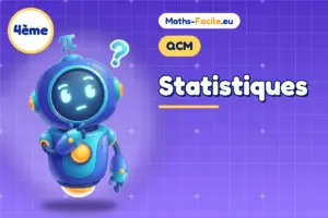 QCM de maths 4ème : Statistiques