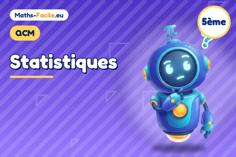 QCM de maths 5ème : Statistiques