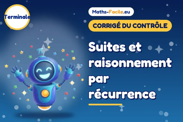 Corrigé du contrôle de maths Terminale : corrigé du contrôle de maths Terminale