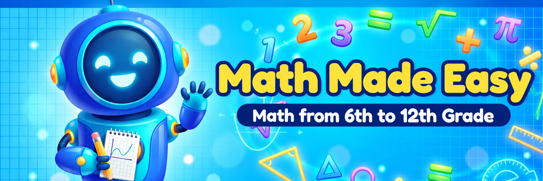 Math Made Easy: free math lessons, worksheets, tests and quizzes from 6th to 12th grade with Mathbot