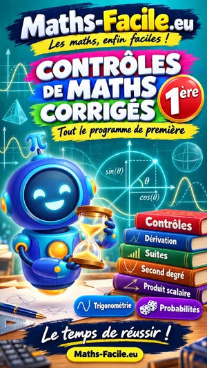Livre PDF : Contrôles corrigés de maths 1ère