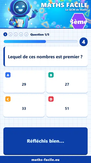 QCM maths 3ème en vidéo : Arithmétique, partie 1