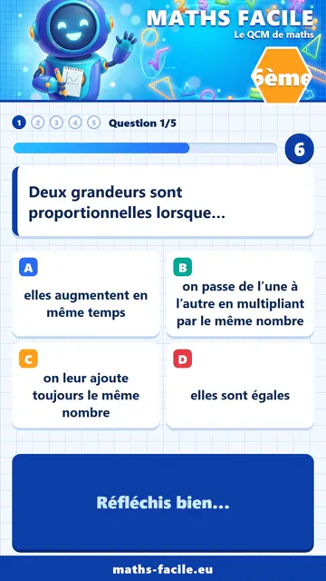 QCM maths 6ème en vidéo : Proportionnalité, partie 1